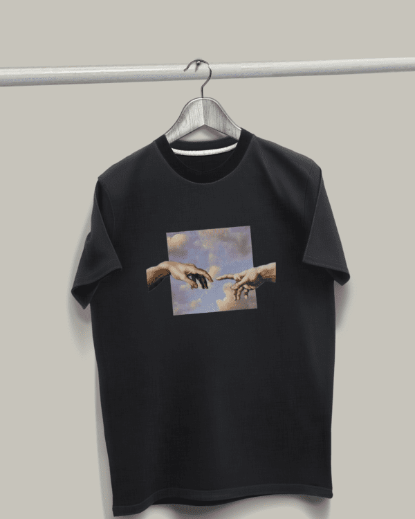 T-shirt Michelangelo Hands touching