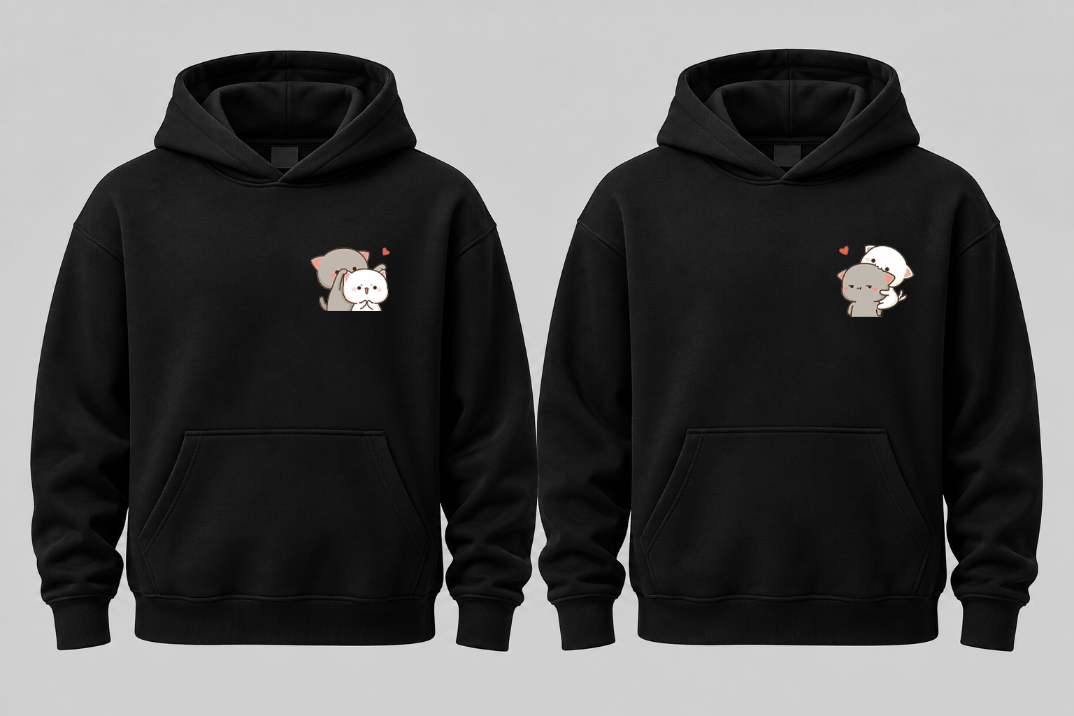 Couple Hoodies - Mochi Cats